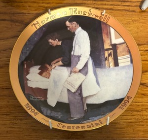 lot 168 image: 4 Normal Rockwell Collectors Plates