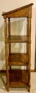 lot 173A image: Tall Wooden Podium Shelf