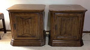 lot 263 image: Pair of Vintage Speaker Accent Tables
