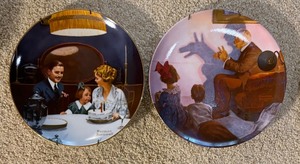 lot 310 image: Eight Norman Rockwell Collectors Plates