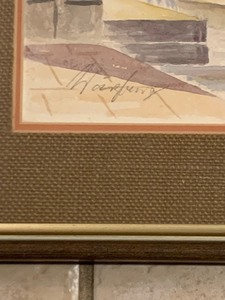 lot 336 image: Original Framed Water Color Painting