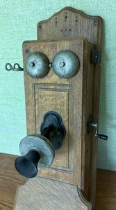 lot 363 image: Vintage Kellogg Wall Telephone