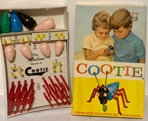 lot 218 image: NEW Vintage The Game of Cootie by W.H. Schaper MFG. Co. Inc 1949