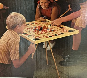 lot 399 image: Vintage Carrom Gameboard