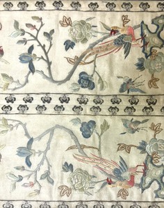 lot 421 image: Vintage Framed Japanese Embroidered Textile