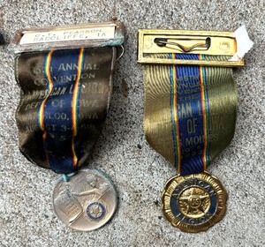 lot 437 image: Vintage Medals and Patches including Vintage WWII Medals