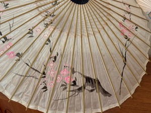 lot 449 image: Vintage Asian Fans and Umbrella