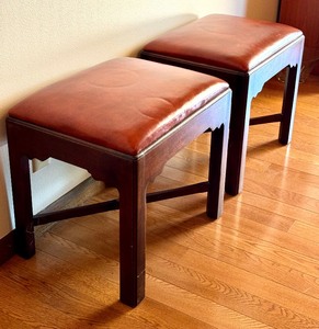 lot 241 image: Two Beautiful Vintage Hickory Chair Benches