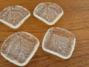lot 303C image: Six Vintage Norwegian Hadeland Glass Dishes