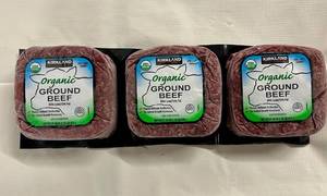 D. 3x 1.34lbs Organic Ground Beef 85%15%