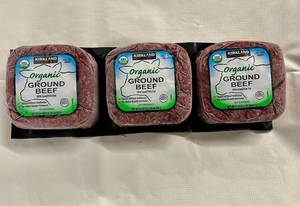 D. 3x 1.34lbs Organic Ground Beef 85%15%