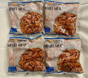 C. 4x 16oz Fully Cooked Mussel Meat