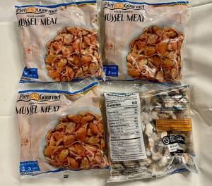 C. 4x 16oz Fully Cooked Mussel Meat