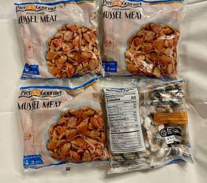 C. 4x 16oz Fully Cooked Mussel Meat