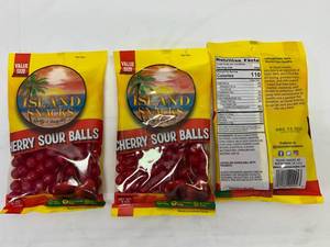 3x 9oz Cherry Sour Balls