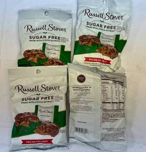 MM. 4x 3oz Russel Stover Sugar Free Pecan Delights