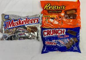 MM. 2 Fun Size & 1 Snack Size Candy Bags