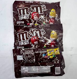 MM. 3x 10.57oz Peanut m&ms Fun Size