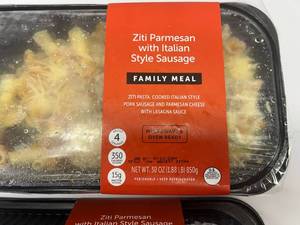 2x 1.69lbs Family Meal Ziti Parmesan wItalian Sausage(Target)