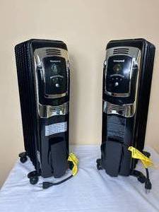 Honeywell Portable Oil Filled Electric Radiator Model HX-709 Set of 2
