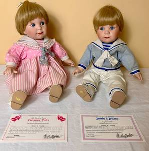 Jamie & Jeffrey Danbury Mint Precious Pairs Dolls