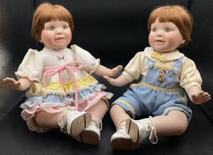 Danbury Mint Katie & Kenny Dolls  - Precious Pairs Collection