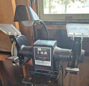 Sears 1hp Industrial Bench Grinder with Light