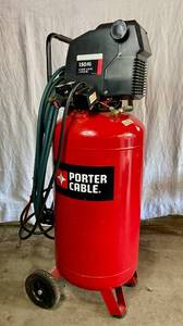 Porter Cable Air Compressor 26 gal 150 max PSI 1.5Hp Model PXCMF226VW  Inlcudes one hose and Kobalt 38 Impact Wrench