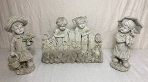 Set of 3  Resin Garden Decor