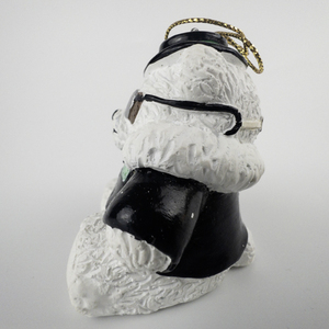 lot 73 image: Dayton Hudsons  1989 Santa Bear Bully Bear Ornament .