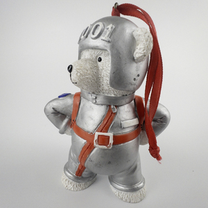 lot 75 image: Dayton Hudsons  2001 Santa Bear Astronaut Ornament .