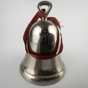 lot 79 image: Restoration Hardware  Silver Plate Bell.