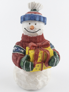 lot 134 image: Cheerful Snowman Decoration with Battery operated Song