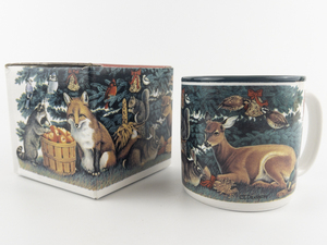 lot 137 image: Potpourri Press Christmas Forest Feast 1993 Mug & Original Box