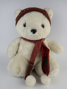 lot 171 image: Dayton Hudsons 1985 ORIGINAL Santa Bear with Hat & Scarf