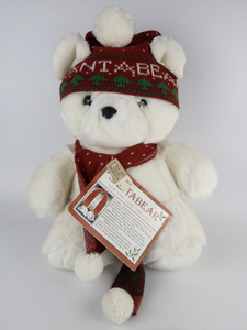 lot 18 image: Dayton Hudsons 1985 ORIGINAL 1ST ED. Santa Bear with Hat, Scarf & Original Tag