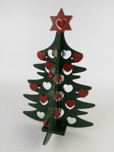 lot 188 image: Department 56 Cut Out Wooden Heart Tree with Original Packaging