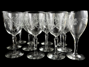 lot 234 image: LIBBEY Candlelight set of Water goblets