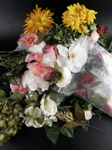 lot 237 image: DECOR - Assortment of Faux Flowers