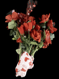 lot 239 image: Lot of Red Faux RosesFlowers