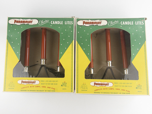 lot 10 image: VINTAGE PARAMOUNT - Set of Two Electric Candle Lites. Both WORKING