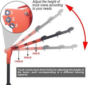 Pismire Folding Truck-Mounted Crane Electric Winch