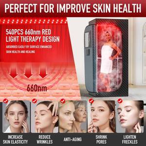 Isido Portable Steam Sauna with Red Light Therapy Lamp