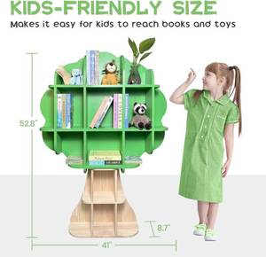 Experlam 5-Tier Kids Bookshelf