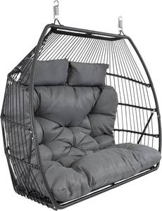 Sunnydaze Andrei Double Hanging Egg Chair