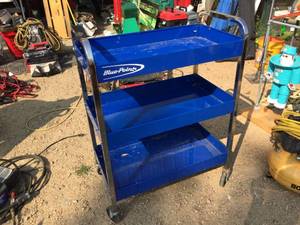 lot 5 image: Blue-Point Rolling Shop Cart