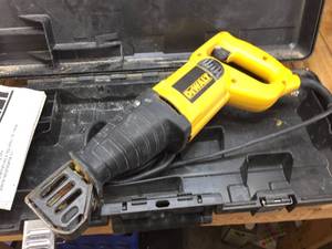 lot 82 image: Dewalt DW303M Reciprocating Saw With Case