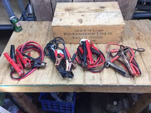 lot 91 image: 4 Sets of Standard Jumper Cables