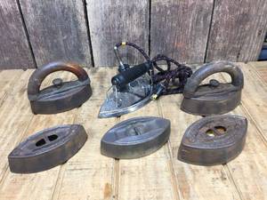 lot 119 image: Antique Sad Irons - Electric Iron