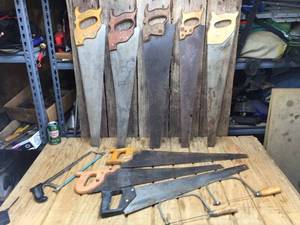 lot 127 image: Group Hand Saws - Coping Saws